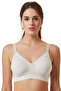 Unpadded, Wireless, Non-Wired, Six-Strap Cotton Combed Cotton Gathering and Minimizing Bra.
