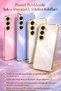 Galaxy A54 Case with Camera Protection Gold Edge Design Silicone - 2
