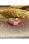 Women's Fuchsia Jewelled Ring - 2