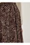 Shawl Patterned Chiffon Skirt - Brown Patterned - - 5