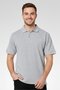Men Regular Fit Embroidered Logo Short Sleeves Polo Shirt, Grey