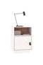 Bedside tables, 2 pcs., white, 40x34x55 cm, solid pine wood - 4