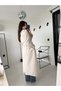 Stone Color Scarf Trench Coat - 5