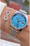 Brand Silver Color Steel Cord Women's Wristwatch - Bracelet - 2