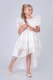 Girl's Tailed, Crowned Vragia Evening Dress M00745 White - 2