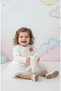 Baby Girl Dress with Knitwear Bolero M00770 Ecru - 2