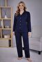 Women's 7123 Long Sleeve Buttoned Pajama Set
