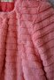 Girl's Striped Plush Coat Salmon 1-4 Years - 4