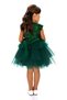 Girl's Sequin Tulle Party Dress Green - 4