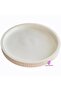 21cm Corrugated Round Tray Presentation Tray Candle Plate Cobalt Pieces Silicone Mold K-1544 - 6