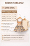 Baby Girl 2-Piece Salopet Set with Skirt, Long Sleeve, Teddy Bear Detail, New Season Cotton Holiday Outfit - 9