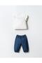 Baby Girl Muslin 2-Piece Set 100% Cotton Blouse & Two-Thread Pants Stylish Summer Combination - 4