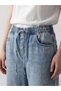 Xside Blue Elastic Waist Wideleg Women's Jean Trousers from Cc Collection - 4