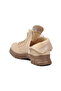 Beige Fur Lined Zippered Lace-Up Women's Sneaker Boots - 4