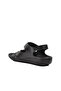 Black Women's Flat Sandals - 4