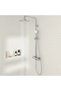 Essential fixed shower system with thermostatic mixer, 1 function, chrome - 3