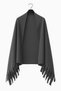 Softiva Polar Shoulder Shawl 70X180 cm Unisex Winter Shawl Anthracite Gray - 2