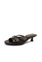 Brown Color Buckle Detailed Low Heel Women's Shoes between 36-37-38-39-40 Slipper - 2