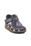 Navy Blue Velcro Lightweight Boys Sandals Shoes - 3
