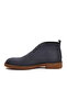 Navy Blue Lace-Up Genuine Leather Men's Classic Boots - 4