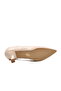 Beige Women's Heeled Shoes - 5