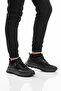 Black Lace-Up Men's Casual Shoes