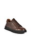 Brown Genuine Leather Large Size Men's Casual Shoes - 3