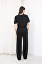 Women's Modal Fabric Crew Neck Short Sleeve Bottom Top Set - 4