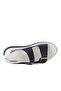 Navy Blue White Denim Boy's Flat Sandals - 5