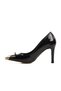 Black Patent Leather Thin Heeled Women's Evening Dress Shoes - 2