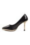 Black Heeled Women's Evening Dress Shoes - 4