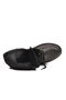 Black Fur Lined Lace up Zippered Women's Worker Boots - 4