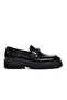 Black Opening Men's Loafer Shoes Premium