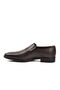 Brown Genuine Leather Laceless Men's Classic Shoes - 4