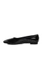 Black Patent Leather Lightweight Thin Sole Women's Ballerinas - 2