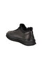 Black Genuine Leather Large Size Men's Casual Shoes - 4