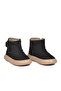 Black Suede Velcro Baby Girl Boots - 3