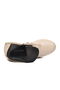Beige Women's Heeled Boots with Fleece Inside and Zipper - 4