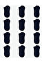 12 Pairs of Navy Blue Men's Bootie Socks - 2