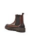 Brown Genuine Leather Men's Chelsea Boots Premium - 4