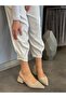 Beige Suede (Terry) Women's Ballet Flats - 7