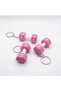Pinkbell 3D Printed Pink Dumbbell Keychain – 20kg Mini Weight with Text – Special Gift for Fitness Enthusiasts - 3