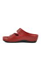 Red Anatomical Women's Wedge Heel Slippers - 2