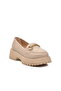 Beige Thick Soled Women's Casual Shoes - 4