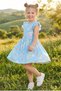 Full Print Detailed Summer Dress Single Jersey Stretch Fabric Girls' Dress - 2