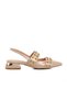 Beige Patent Leather Women's Evening Dress Shoes