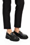 Black Thick Sole Women's Casual Shoes