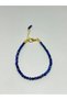 Faceted Cut Lapis Lazuli Natural Stone Bracelet – Elegant Women's Bracelet with Gold Detail - 3