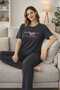 Women's 100% Cotton Pajama Set, Report Fabric, Comfortable Fit, Summer Home Wear - 6