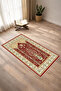 Classic Patterned Digital Print Pcs Non-Slip Sole Washable Red Prayer Rug